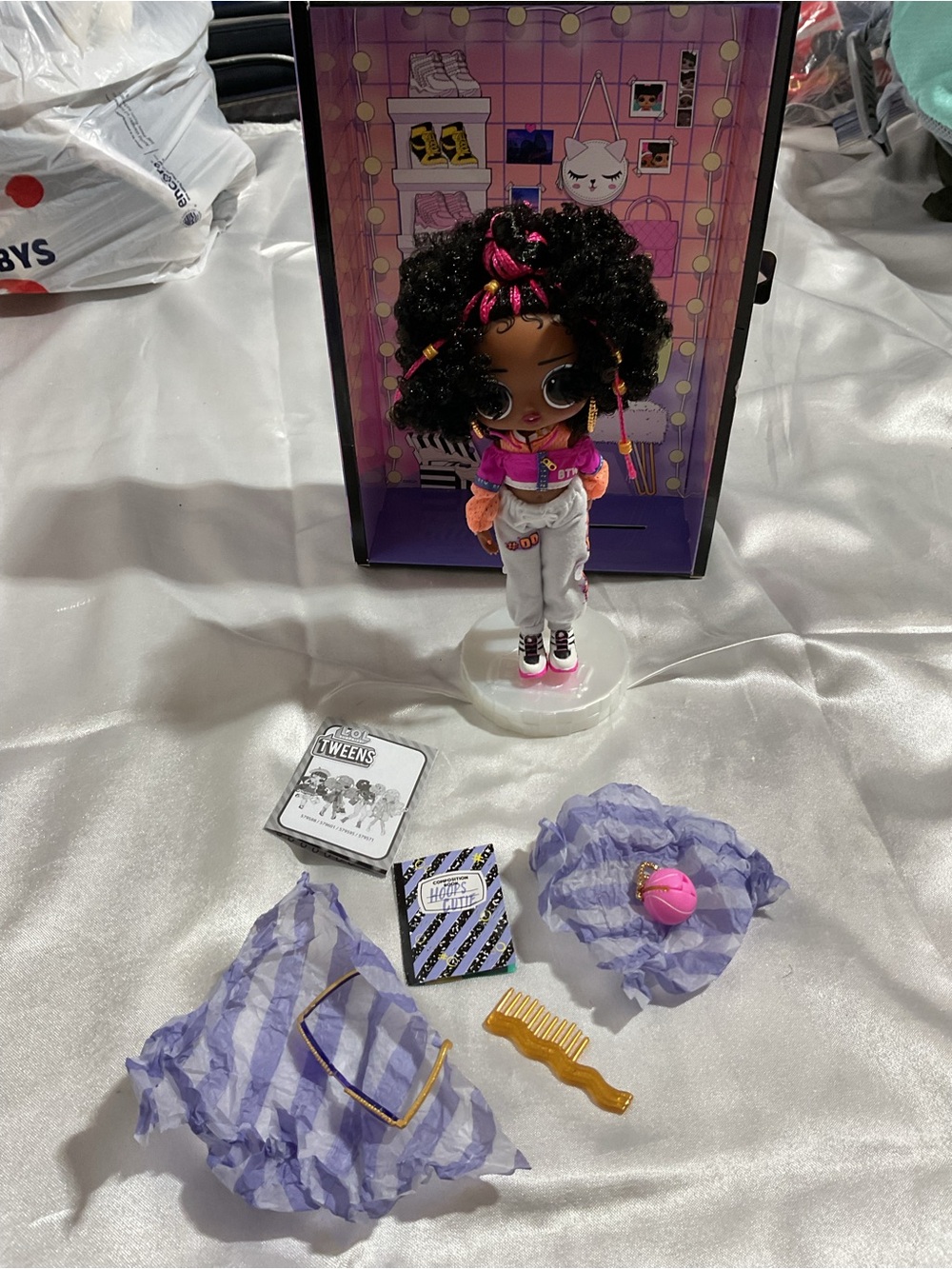 Black and Pink Fashion Doll with Accessories - Kids Toys